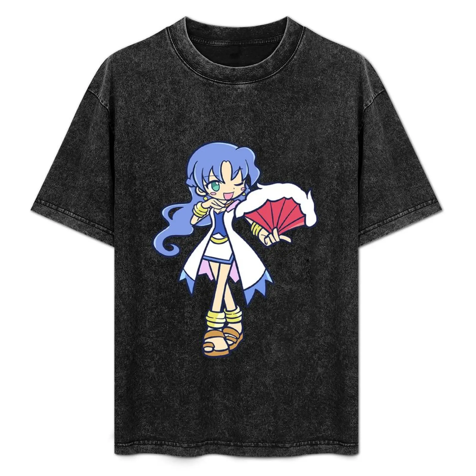 Puyo Puyo king Ringo Sig Chibi T-Shirt Breathable Sportswear T-Shirt for Men