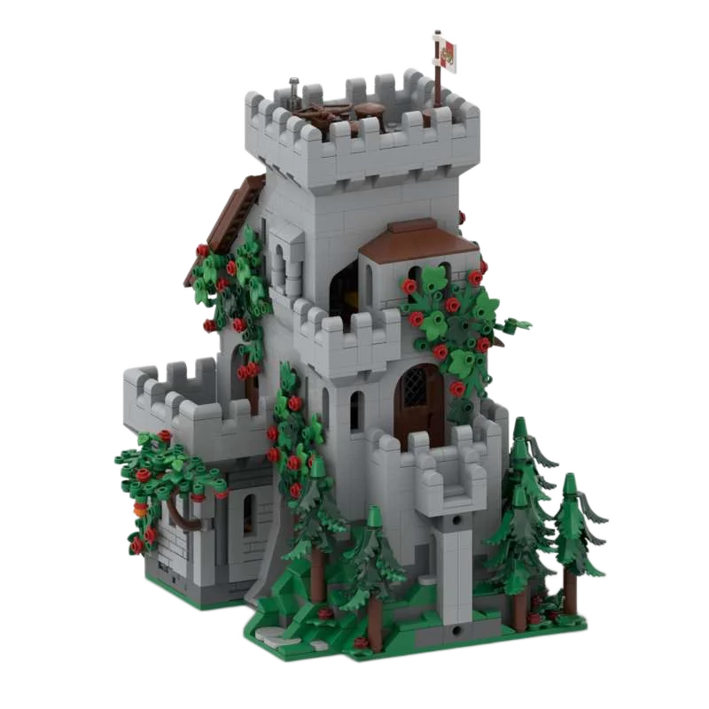

MOC building blocks medieval castle model - 1502 pieces. Creative holiday gift suitable for all enthusiasts.