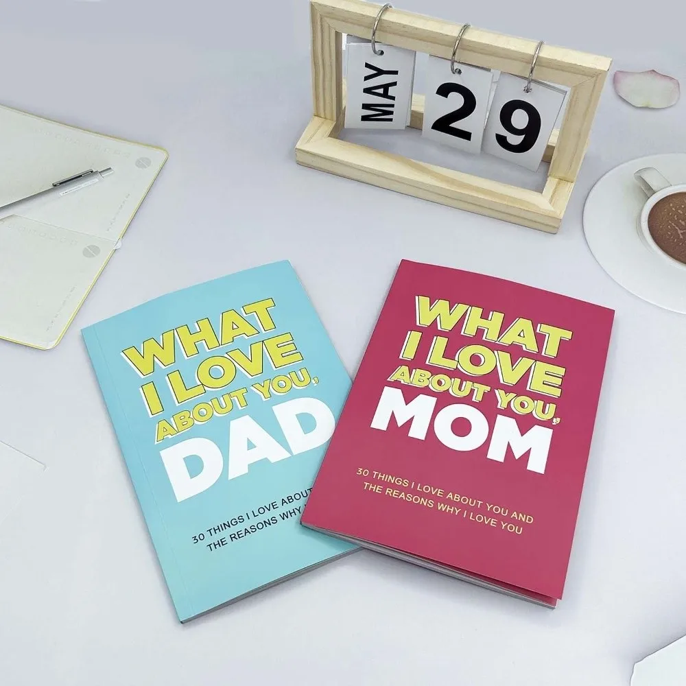 Paper Parent-child Creative Notebook Reasons To Love You Anti-splash Water Emotional Communication Journal Book Time Organizer