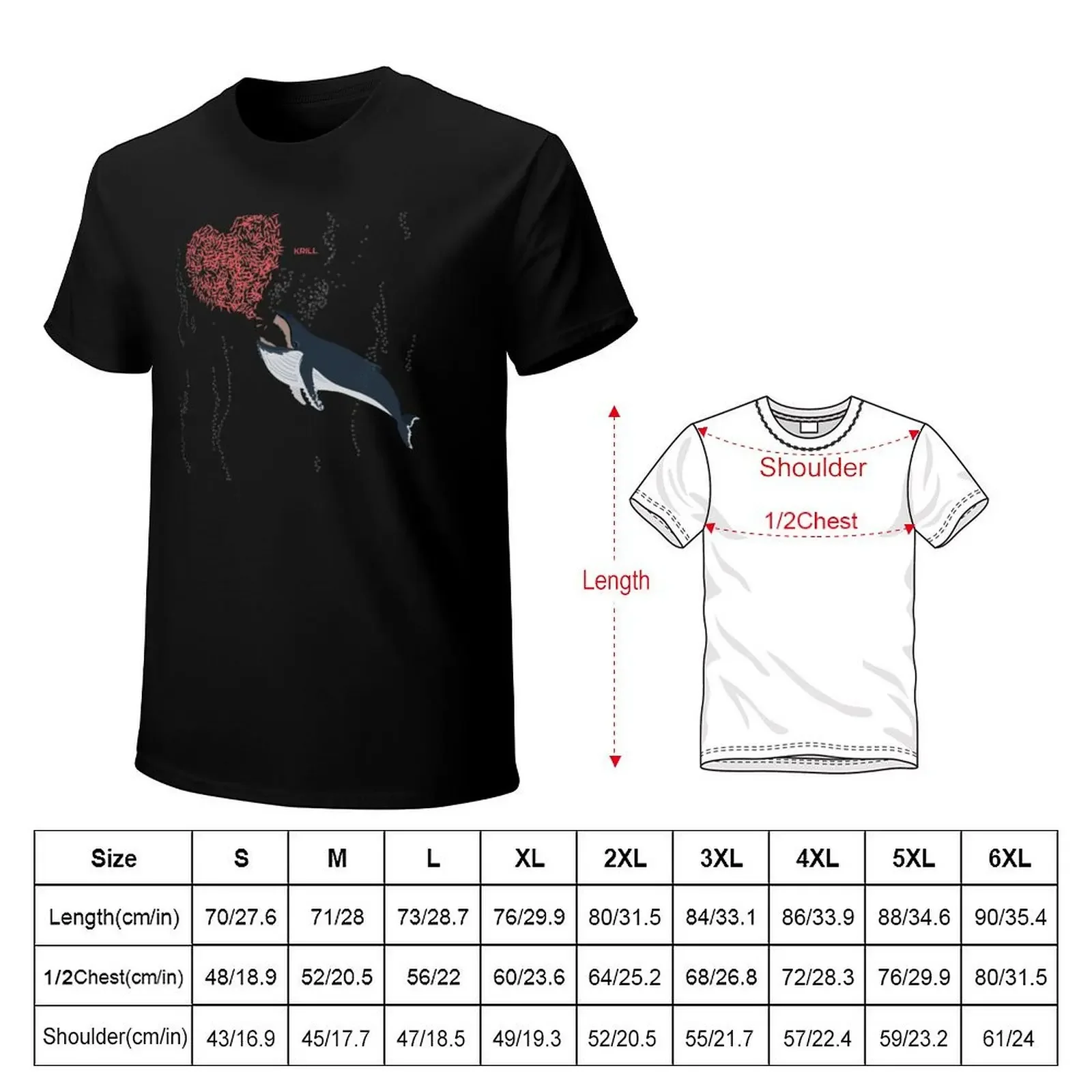 Love Krill - Humpback Whale T-Shirt oversized oversized t shirt quick drying oversized t shirts for men