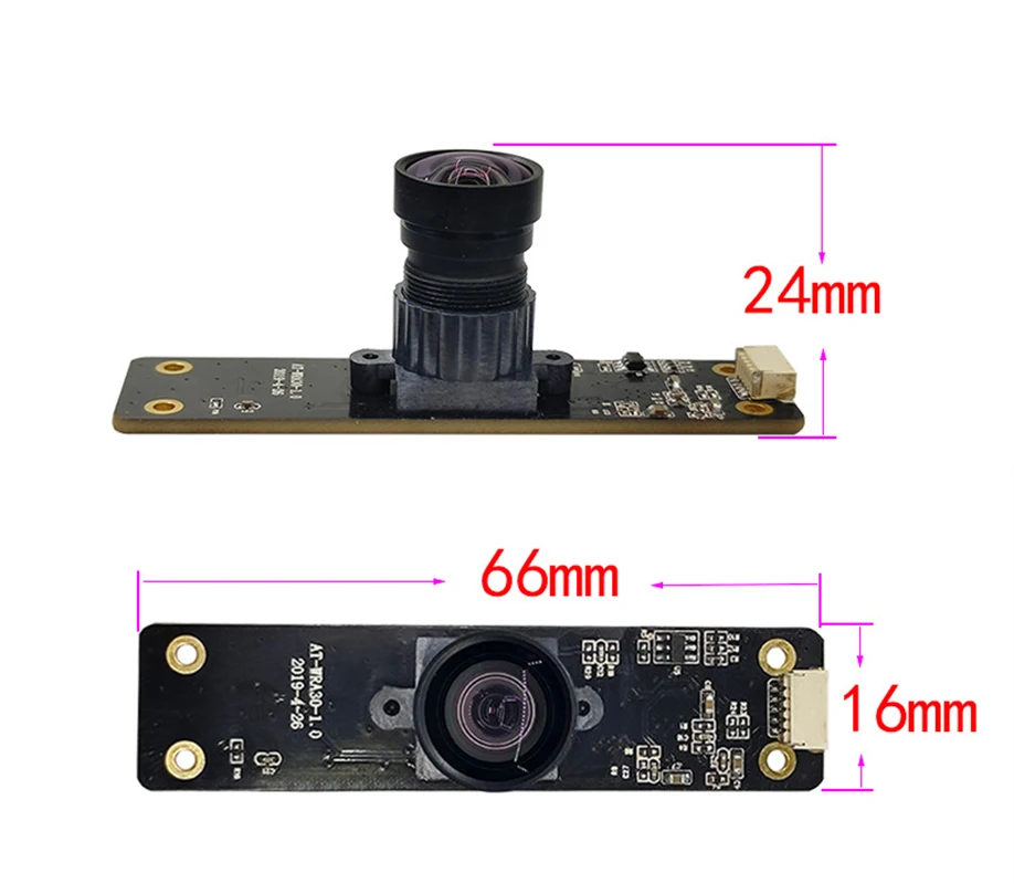 2MP 1080P AR0230 cmos USB2.0 Camera Module Board No Distortion 95° FF Fixed Focus 30fps UVC Free Drive OTG Webcam MJPG, YUY2