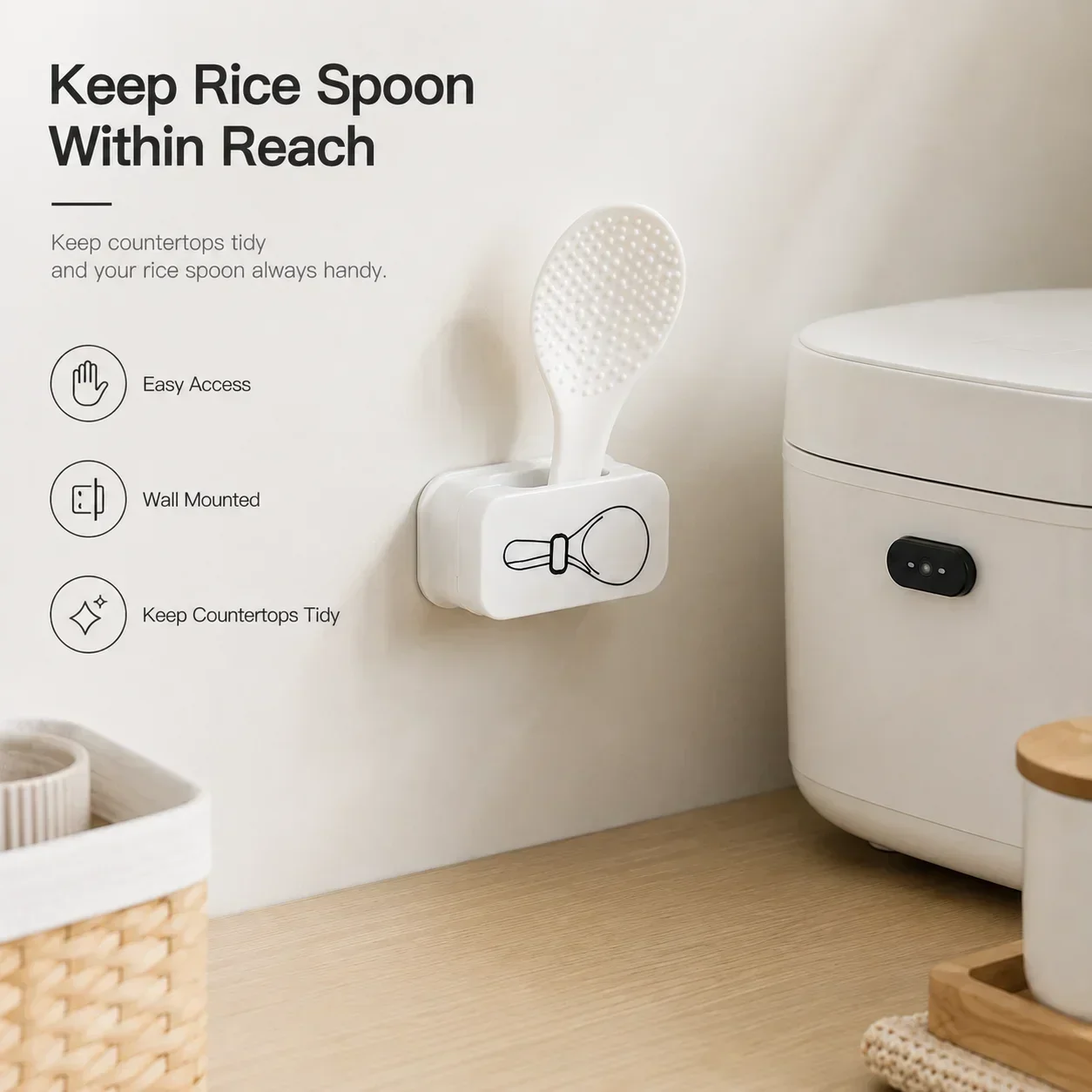 Easy Clean Storage Solution Kitchen Storage Clip Multifunctional Rack Efficient Organization Neat Cable Management