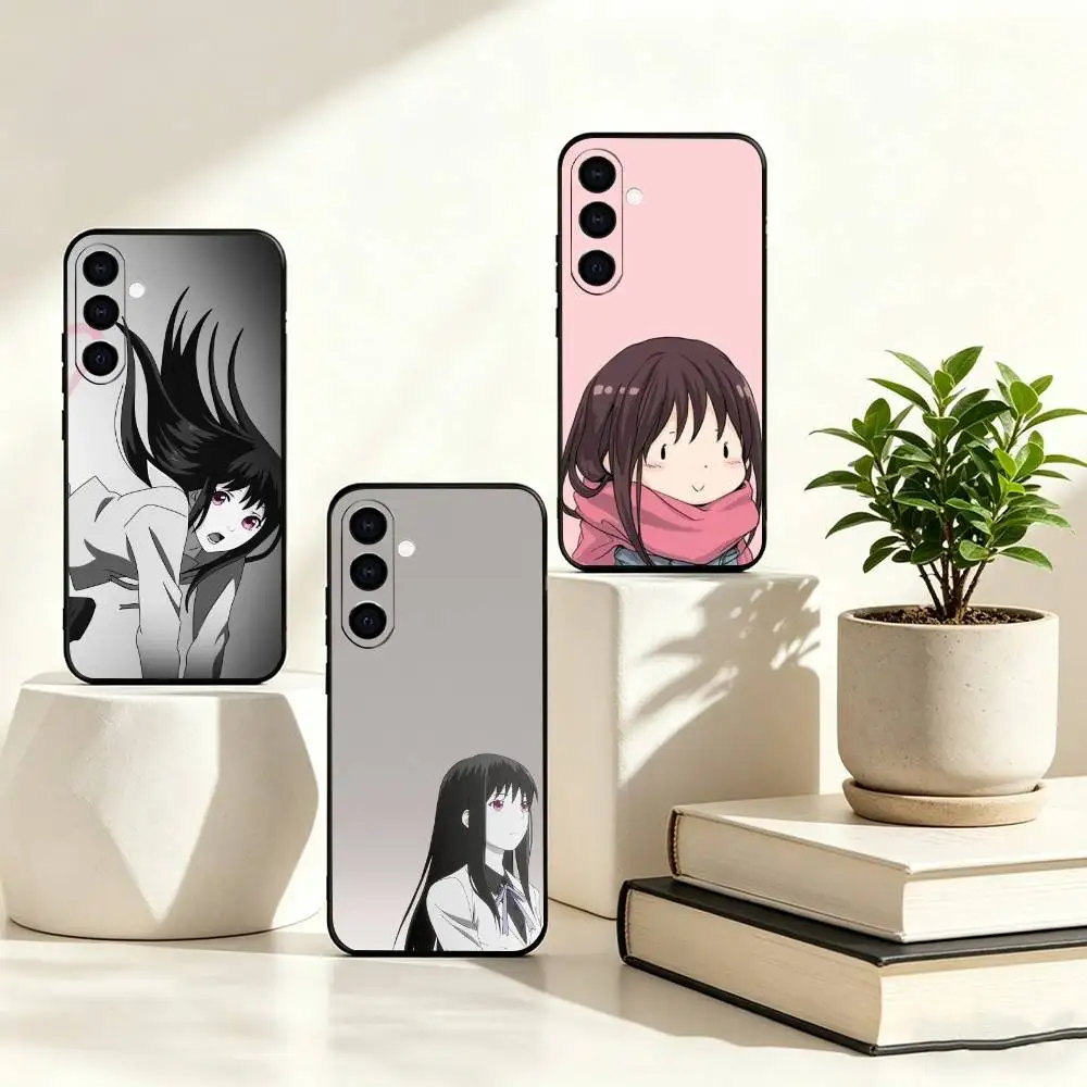 A-Anime N-Noragami Iki Hiyori Phone Case Black Silicone Soft For Samsung Galaxy A73,A72,A71,A70,A53,A52,A51