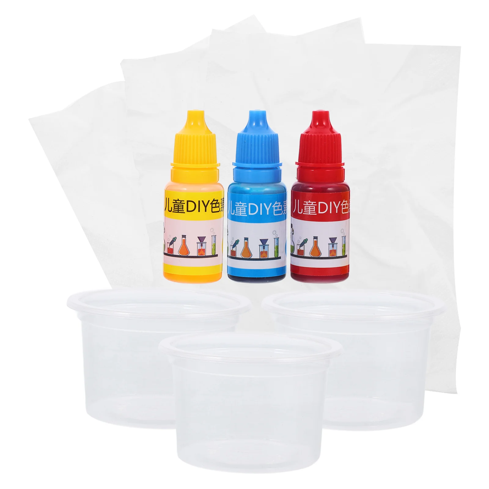 Set di materiali per trasferimento di colori Esperimenti da laboratorio Kit scientifici Giocattoli coordinati per alunni