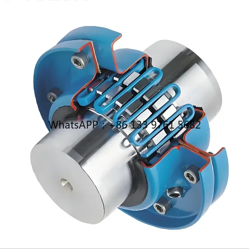 WSQ for Serpentine Spring Coupling Metal Flexible Transmission Variable Stiffness High Torque Suitable for Crusher Mining