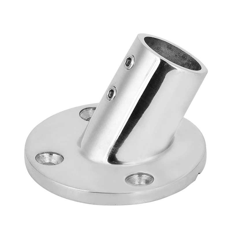 Alastin 60/90 Degree Round Base Stainless Steel Handrail Accessories Suitable for Boats Yachts Construction Hardware(30/32MM)