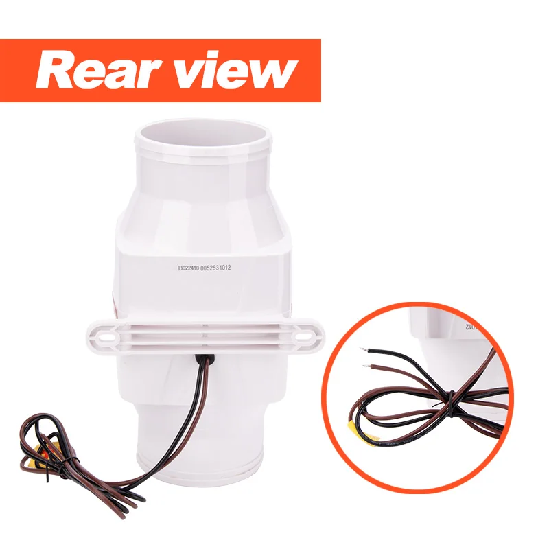 12V Marine Bilge Blower Fan 4-Inch 270CFM – In-Line Ventilation Exhaust Fan for Boat Cabin & Engine Room