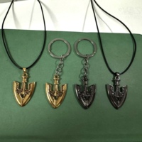 Anime JOJOS BIZARRE ADVENTURE Necklaces Kujo Jotaro Arrow Metal Pendant Chain Choker keychain Charm Gifts Jewelry collares