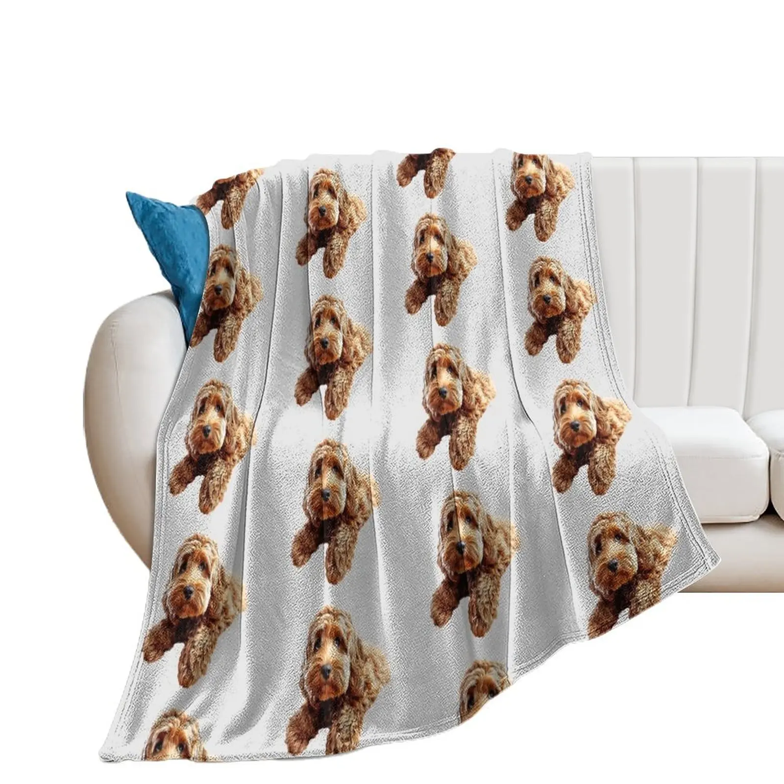 

Doodle Cockerpoo Cockapoo Spoodle Cute Puppy Dog Throw Blanket blankets and throws Weighted Blankets