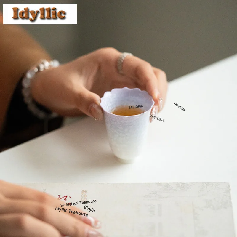 

50ml Crystalized Kiln Fambe Teacup Creative Tea Bowl Cute Cup Tea-tasting Smelling Cup Chazhan Master Cups For Tea Ornaments