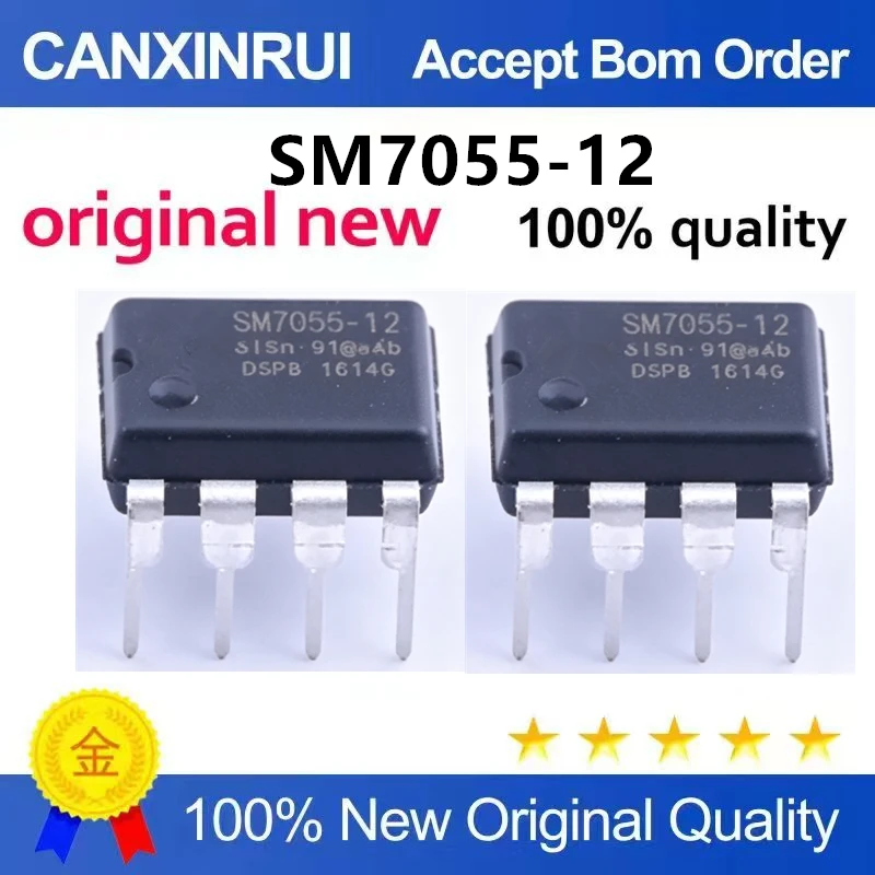（5pcs-10pcs）Brand new original SM7055-12 direct insertion DIP8 induction cooker power management chip