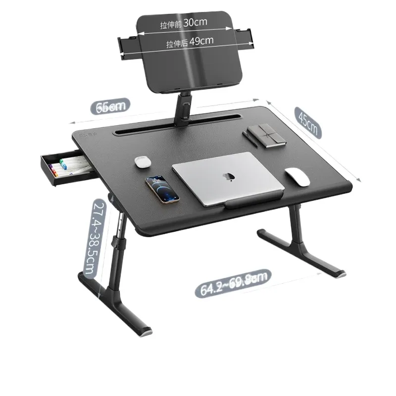 Computer desk on the bed, study table widened reading stand