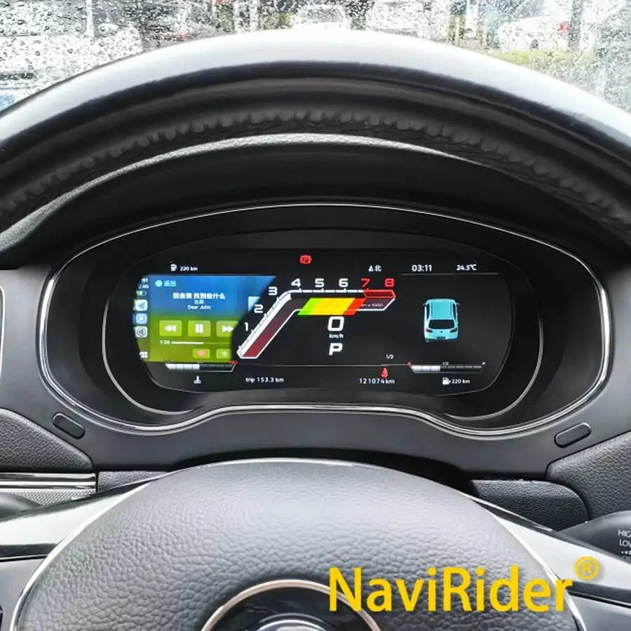 Digital Dashboard Panel For VW Volkswagen JETTA MK6 2011-2014 Instrument Cluster Virtual Cockpit Speedometer Tachometer Odometer