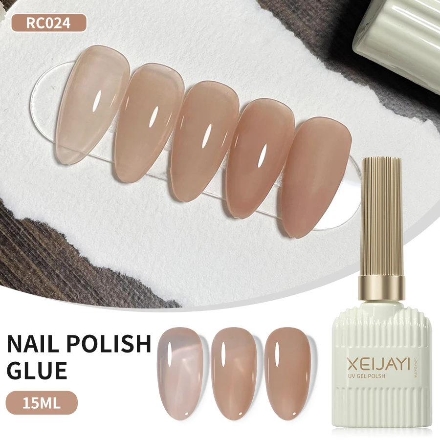 XEIJAYI 3pcs 15ML Pink Polish UV/LED Soak Off Gel Nail Polish For Nail Art DIY Salon Home Holiday Gift For Women