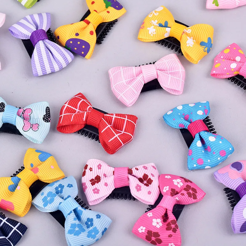 10 teile/paket Neugeborene Mädchen knappes Haar schöne BB Clips Bowknot Haarnadel Kind Haar Zubehör Kinder Mini Haars pange