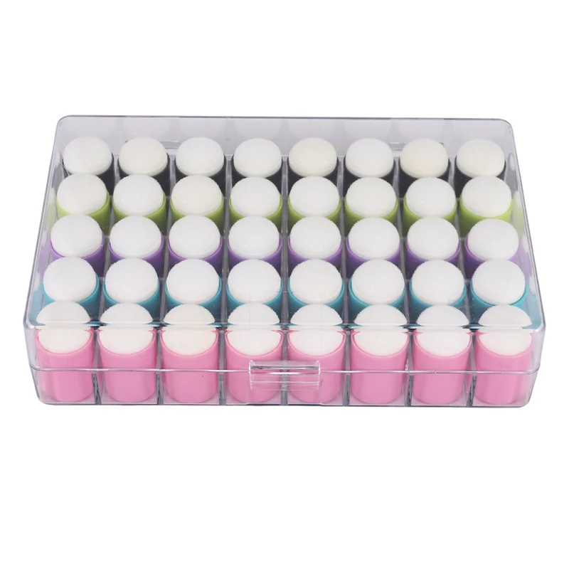 

New Shown-40 Pcs Finger Sponge Daubers Finger Painting Sponge Craft Drawing Sponge Dauber Set For Painting Art Ink Crafts Card