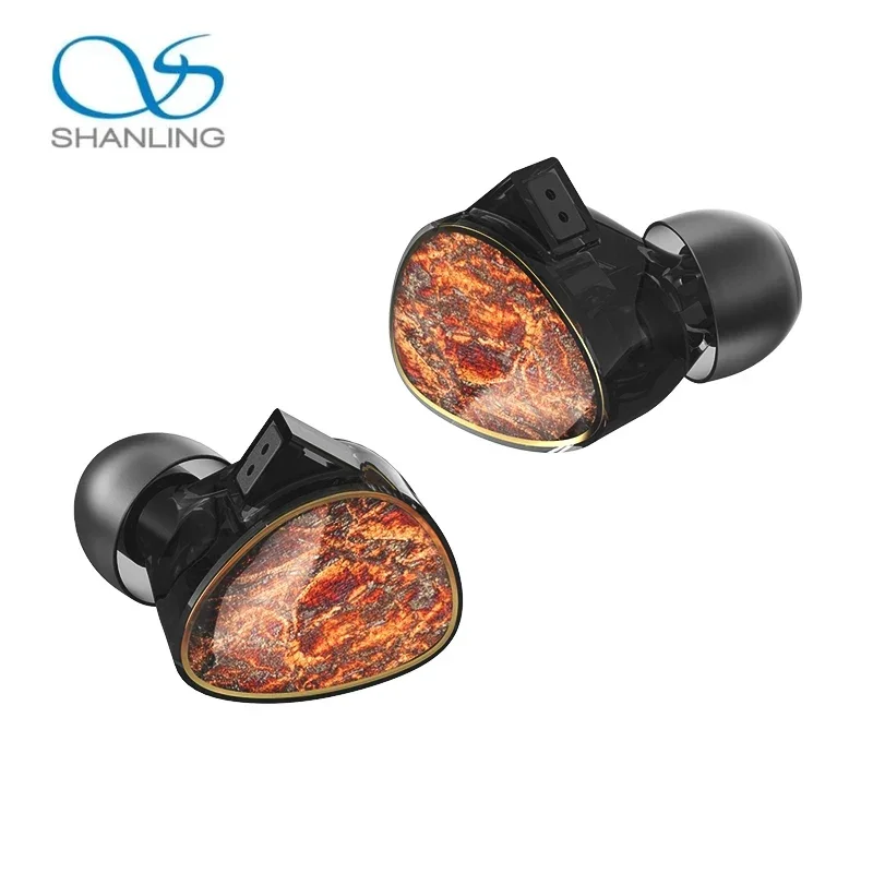 Shanling TINO In-ear Wired Headphone Double Action Ring 3.5mm / 4.4mm interchangeable plug Custom HIFi IEM Music earphones