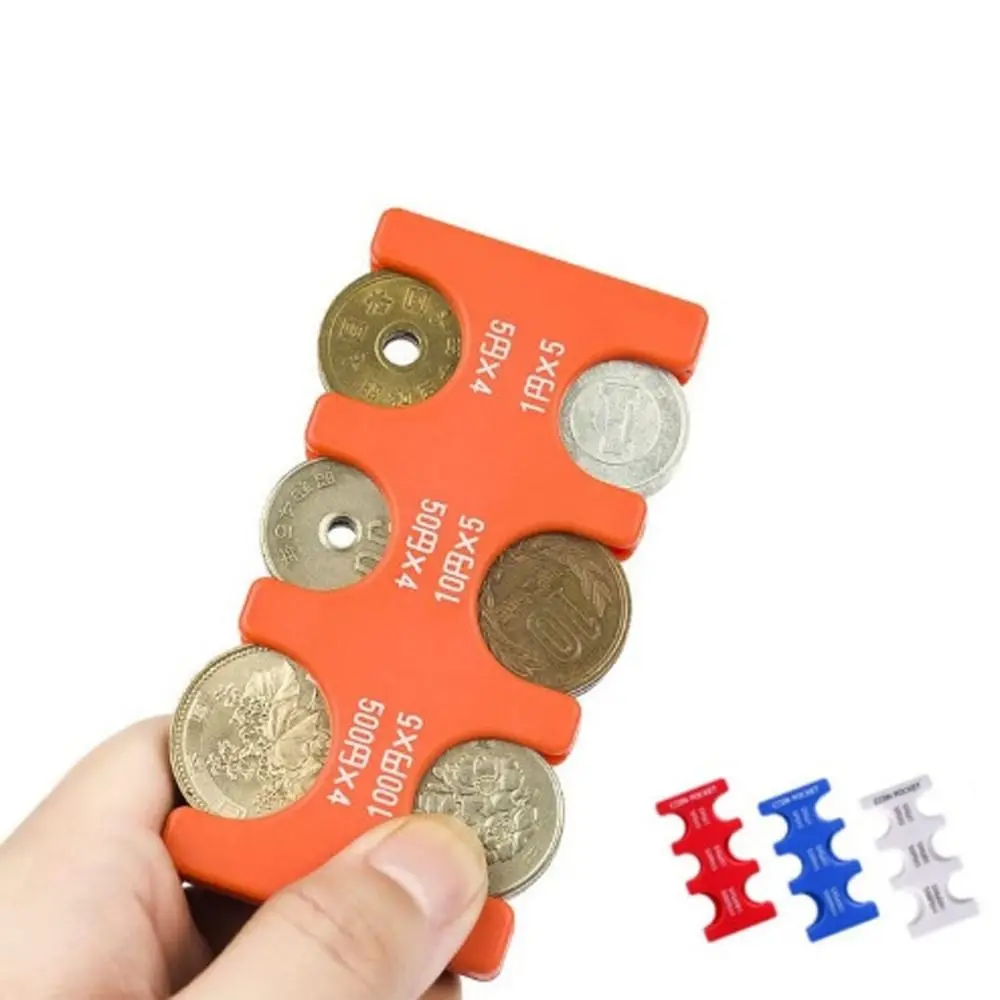 Coin Pocket Case Purse Wallet Holder Coin Changer Solid Color Japanese Coin Holder Coin Storage Box Coin Case Coin Dispenser