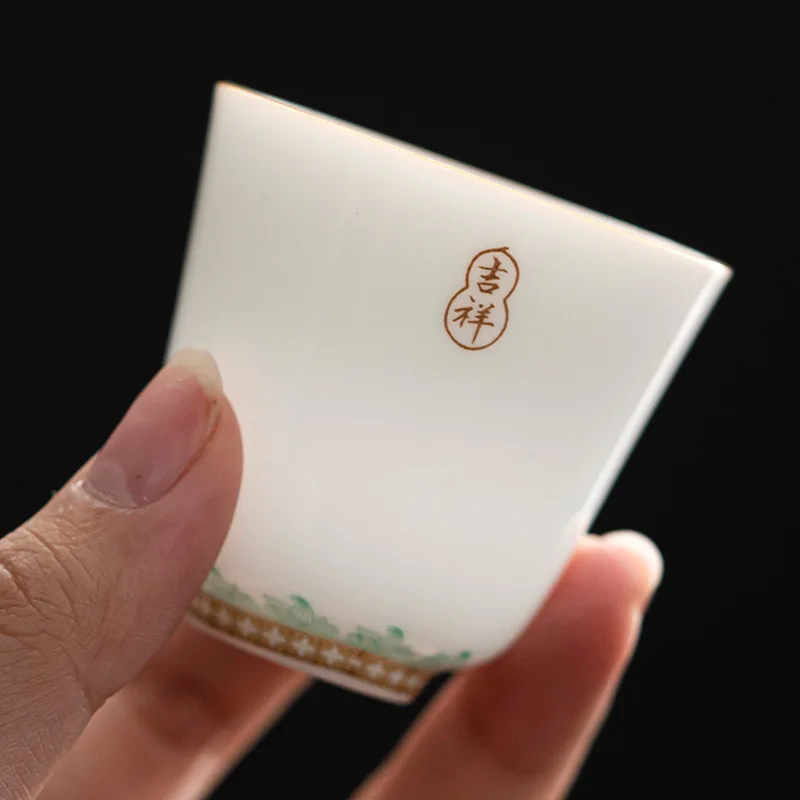 

Janpanese Style Ceramic Tea Cup Kung Fu Tea Set Creative Small Tea Cup Household Personal Master Cup Tableware Accessories New