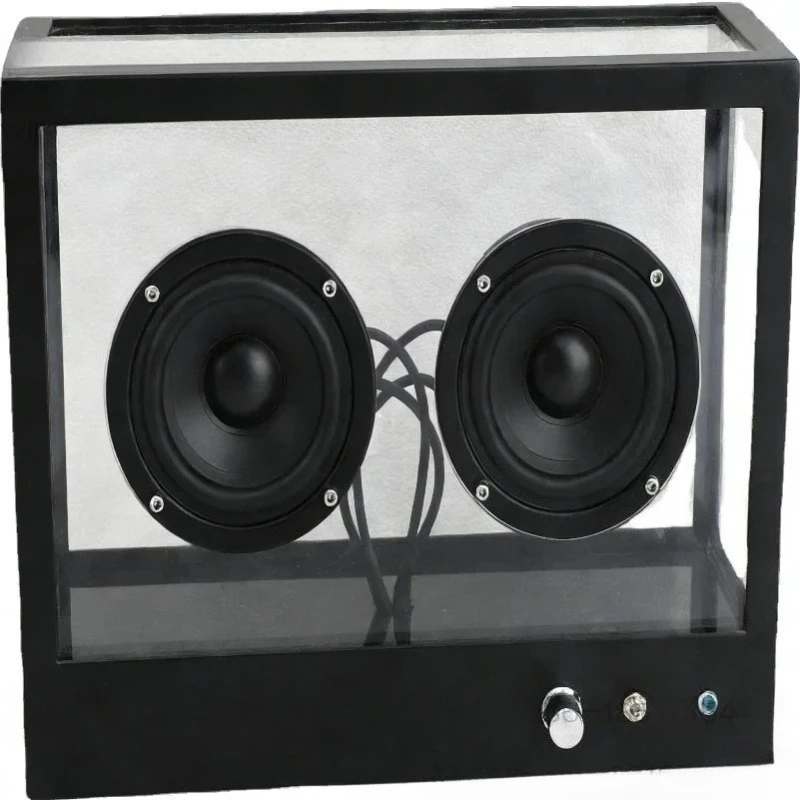 Modern Transparent Metal Audio Subwoofer Living Room Home Desktop Ornament Computer Wireless Bluetooth Speaker Ornament