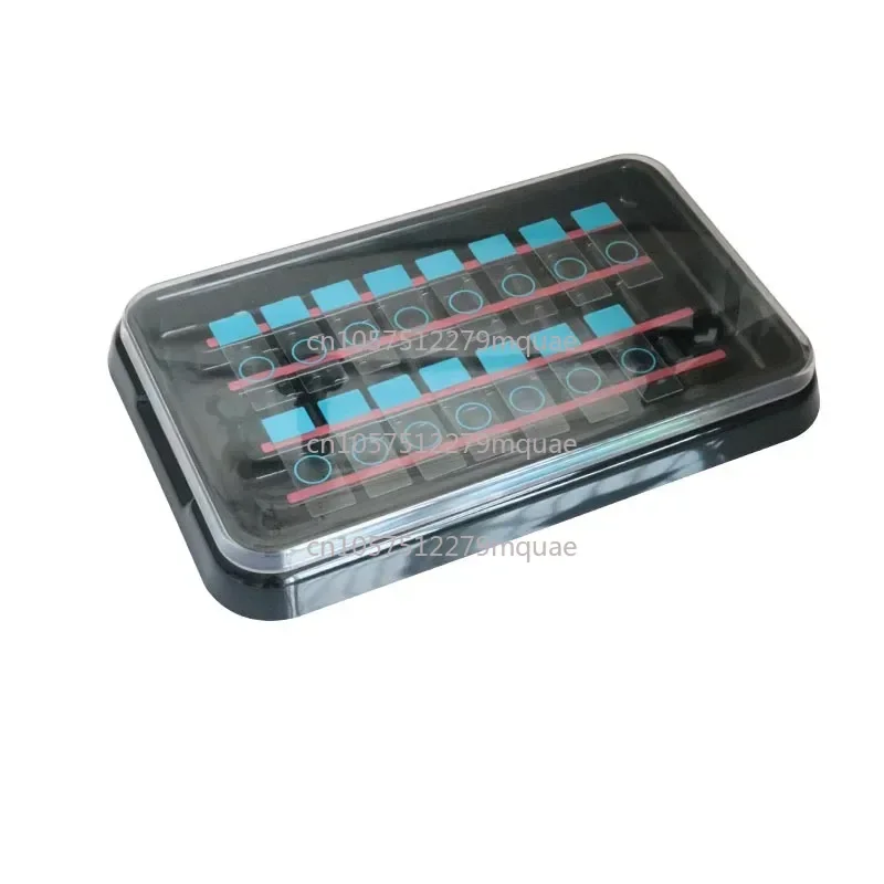 

ABS Slide Staining Disc Plastic Clear Cover Black Cover