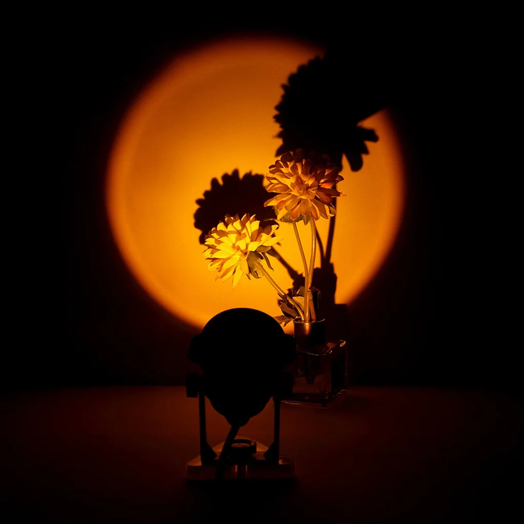 قوس قزح الغروب العارض جو ضوء الليل مقهى المنزل حائط الخلفية الديكور الملونة غروب الشمس مصباح لدروبشيب