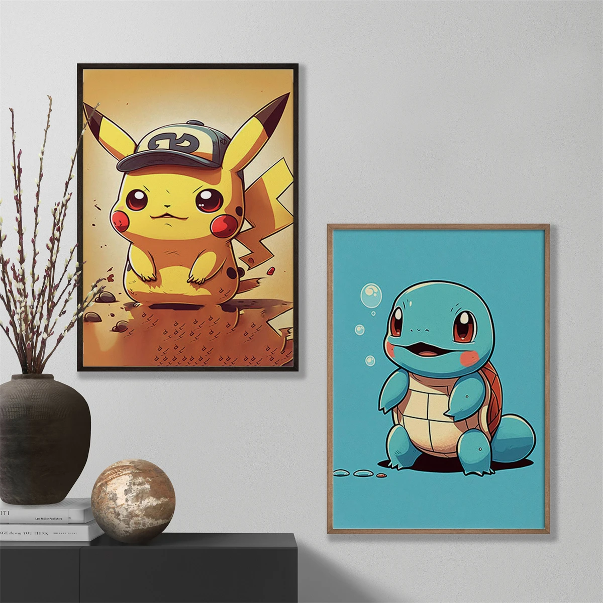 

Pokemon Pikachu Poster Vintage Anime Canvas Painting Art Wall for Kids Bedroom Decor Decor Gifts Picture Print Wall Decoration
