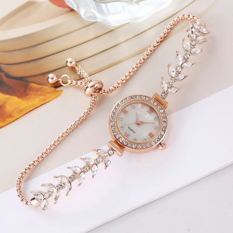 무료 조정 가능한 인기 인어 시계, 저렴한 럭셔리 패션 다이아몬드 여성 시계, 심플하고 우아한 작은 팔찌 시계