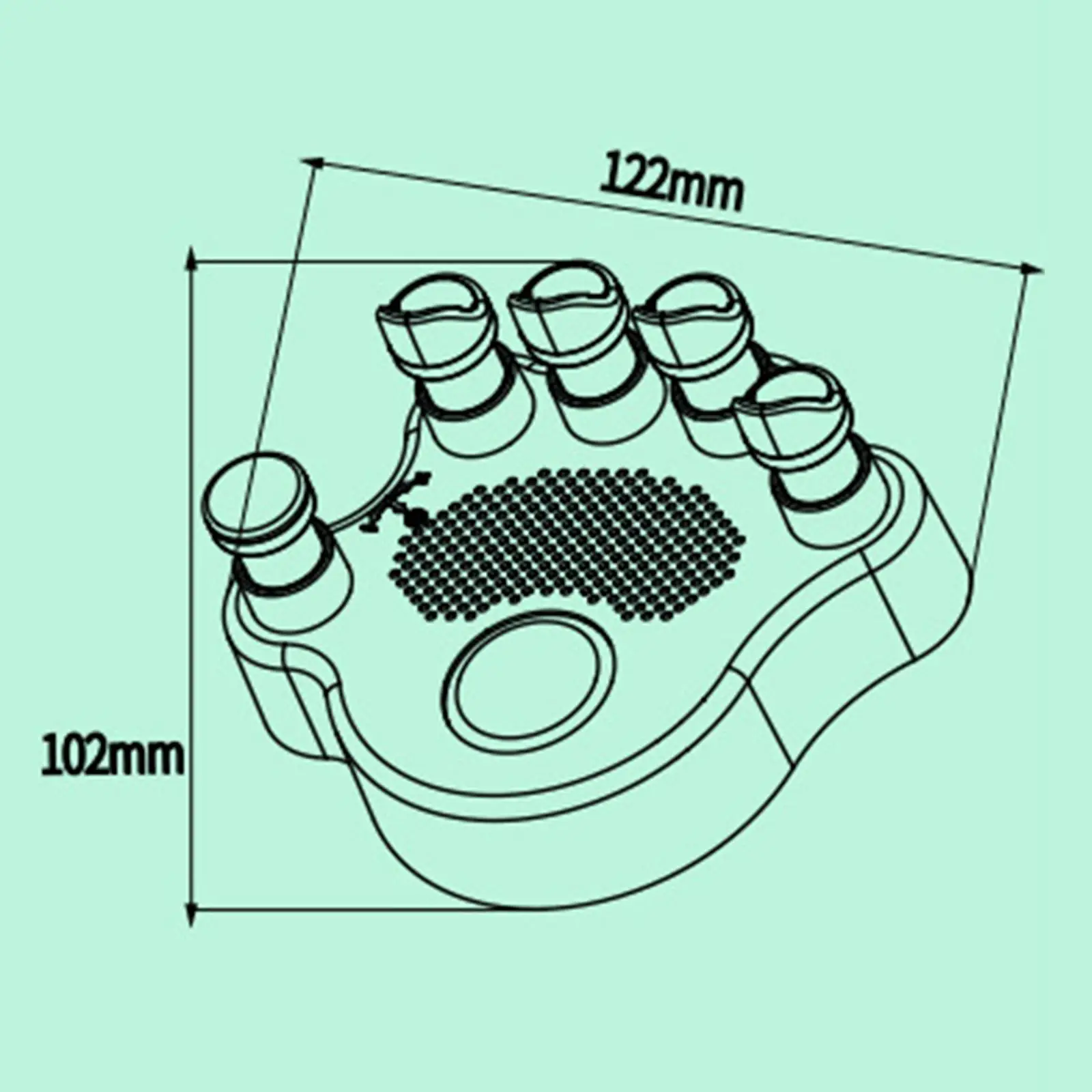 Finger Exerciser Training Hand Grip Corrector Silicone Keyboard Tool for Piano and Guitar Practice