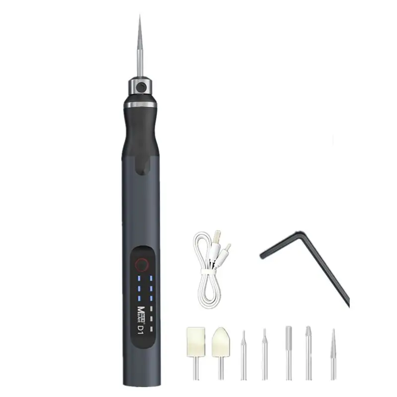 

Беспроводная электрическая гравировальная ручка A33R-D1 с регулировкой скорости, мини-шлифовальная машинка, набор инструментов для полировки, гравировальная ручка для DIY