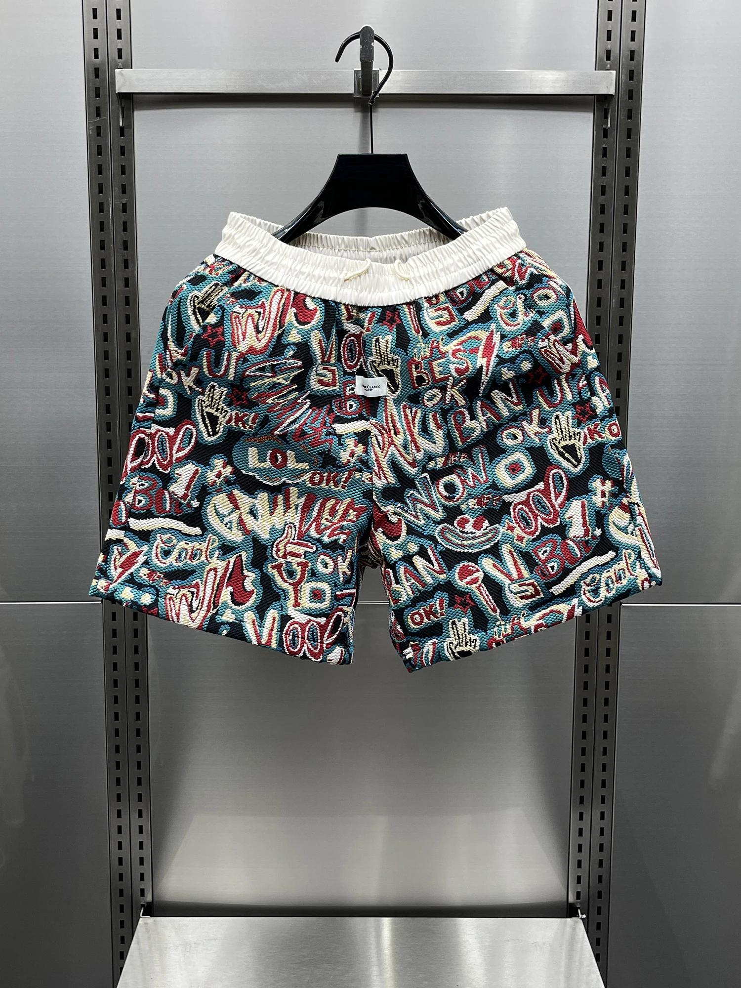 

Youthful Knitted orts Men's Summer American Retro Five-Point Patchwork Flair Loose Fit Breathable Lightweight Casual orts