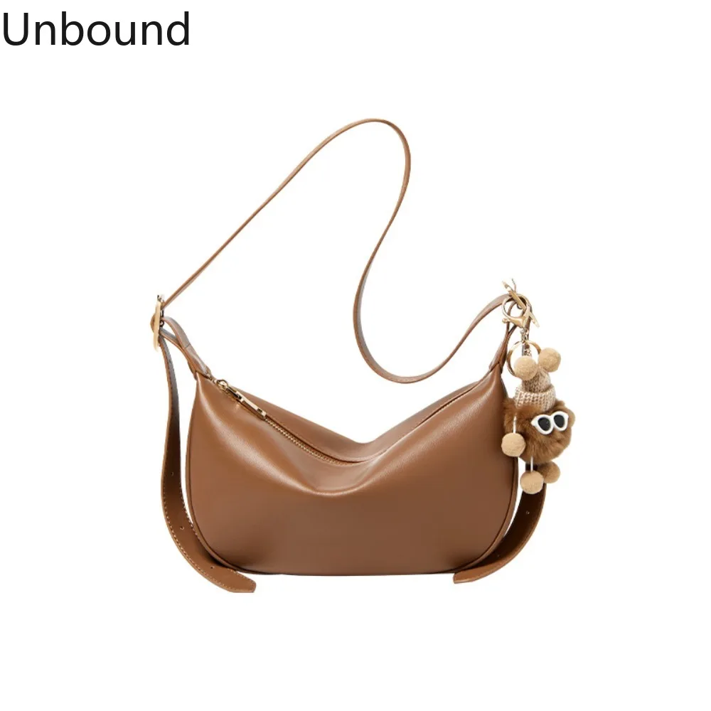 

Genuine Leather Dumpling Bag Women Shoulder Crossbody Underarm Commuter Elegant Luxury Small Handbag Trend Versatile Stylish Hot
