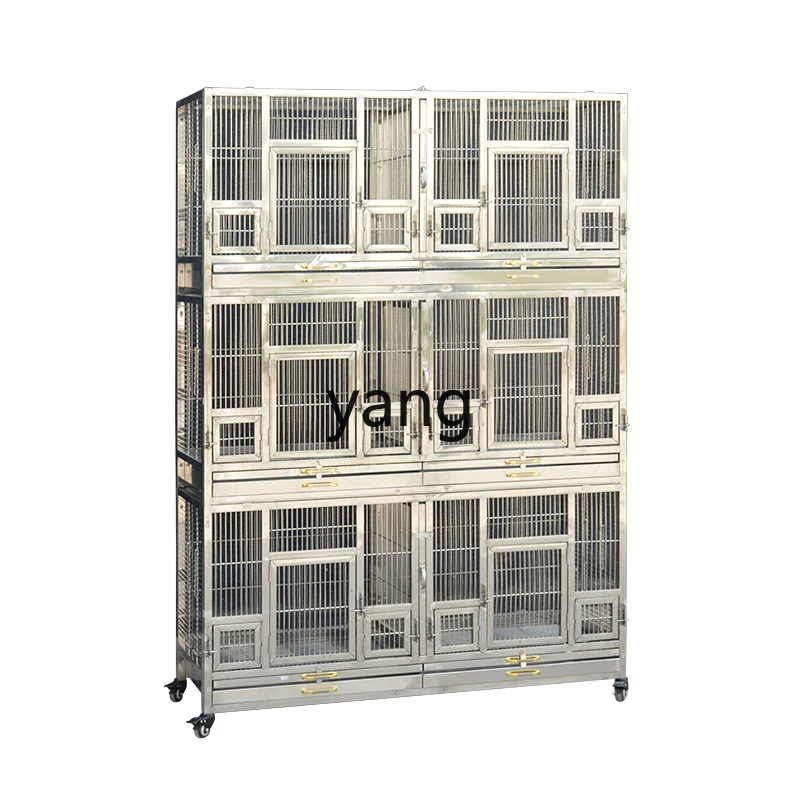 

LH multi-layer stainless steel bird cage double-layer home courtyard display starling parrot cage