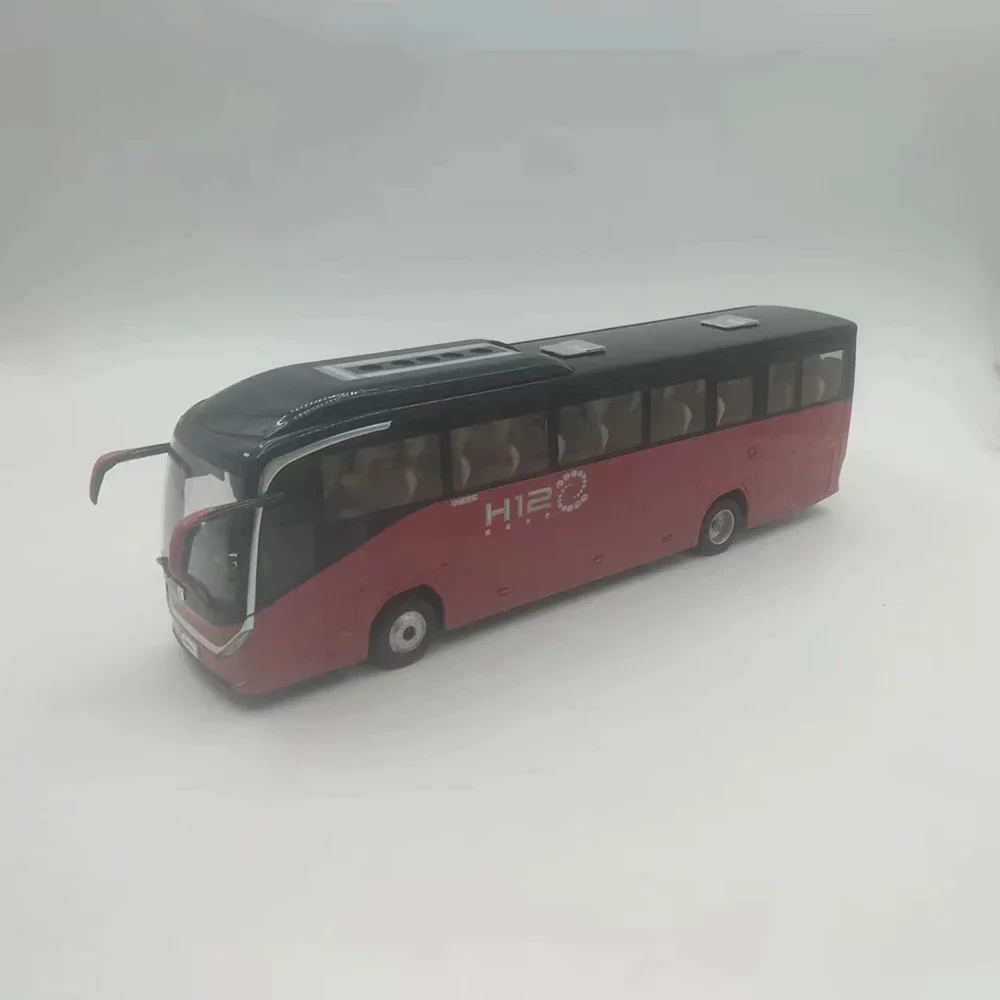 Original Die-cast 1:36 Scale Zhongtong Bus H12 Bus Coach Simulation Alloy Model Fans Collection Home Decoration Metal Ornaments