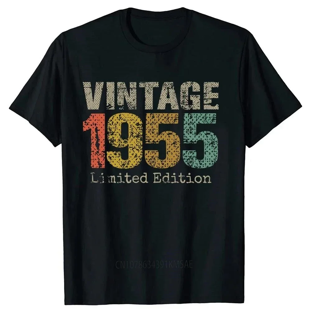 Funny Made In 1955 All Original Parts T Shirts Graphic Cotton Streetwear Short Sleeve Birthday Gifts Summer Style T-shirt Men