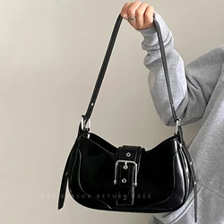 Vintage Harajuku High Quality PU Leather Crossbody Shoulder Bags Y2K Women's Massenger Bag Party Wedding Ladies Handbags Purses