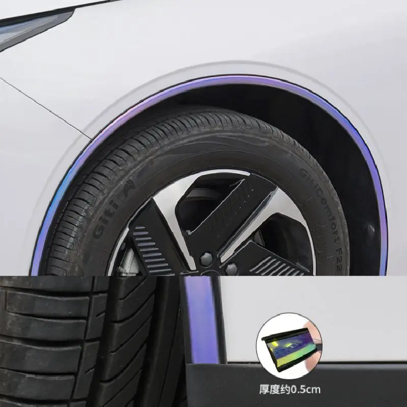 

Universal Car Wheel Arch Fender Flares Mudguard Cover Lip Protector Trim Seal Strip Body Wheel Eyebrow Kit Mud Flap Trim Sticker