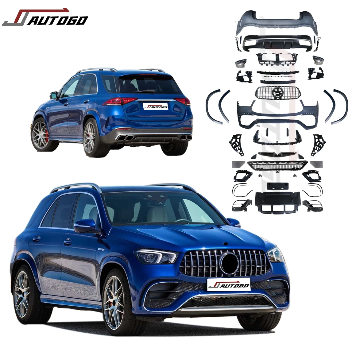 Factory Hot Sale PP ABS Material Bodykit for Benz W167 20-24 GLE 250 300 320 400 d 4MATIC Upgrade to GLE 63 AMG Style