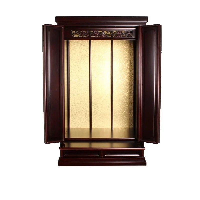 

Solid Wood Buddha Niche Clothes Closet with Cabinet Altar Buddha Cabinet Wall Cupboard