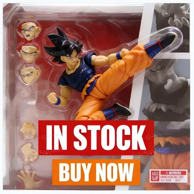 

В НАЛИЧИИ НОВИНКА! Фигурка Dragon Ball Super Son Goku Migatte No Goku Kizashi с подвижными суставами, коллекционная модель аниме-персонажа