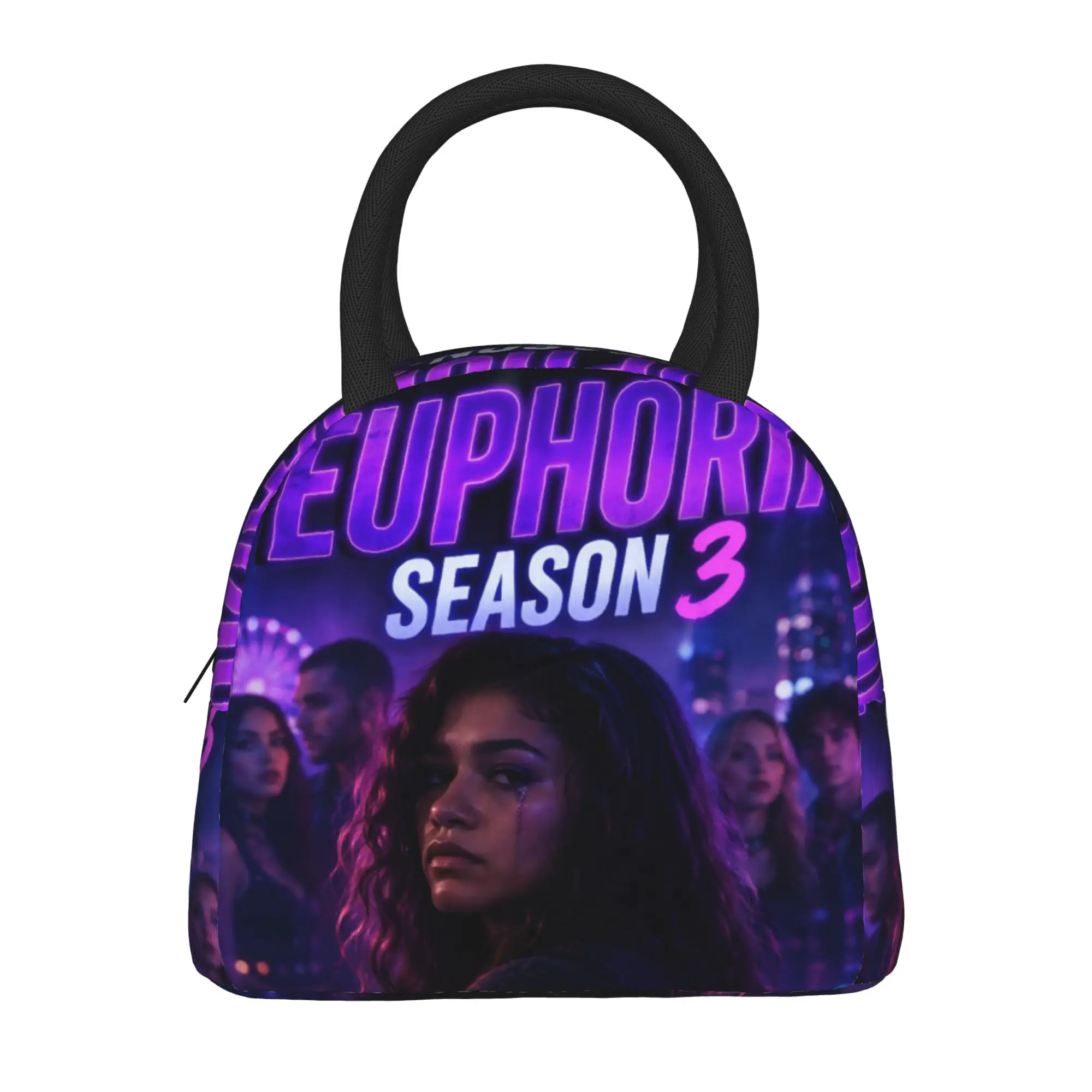 Euphorias Season 3 Sac à déjeuner isotherme pour le bureau, sac alimentaire réutilisable, boîtes à déjeuner isothermes pour hommes et femmes