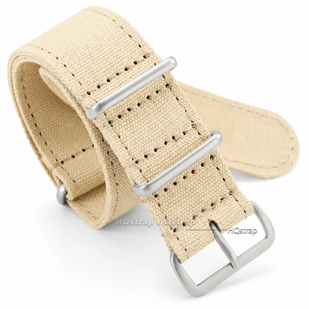 Nylon Fabric Watch Strap 20mm 22mm Universal Bracelet Sport One Piece Soft Canvas Wrist Band for Women Men Wristband Accessories