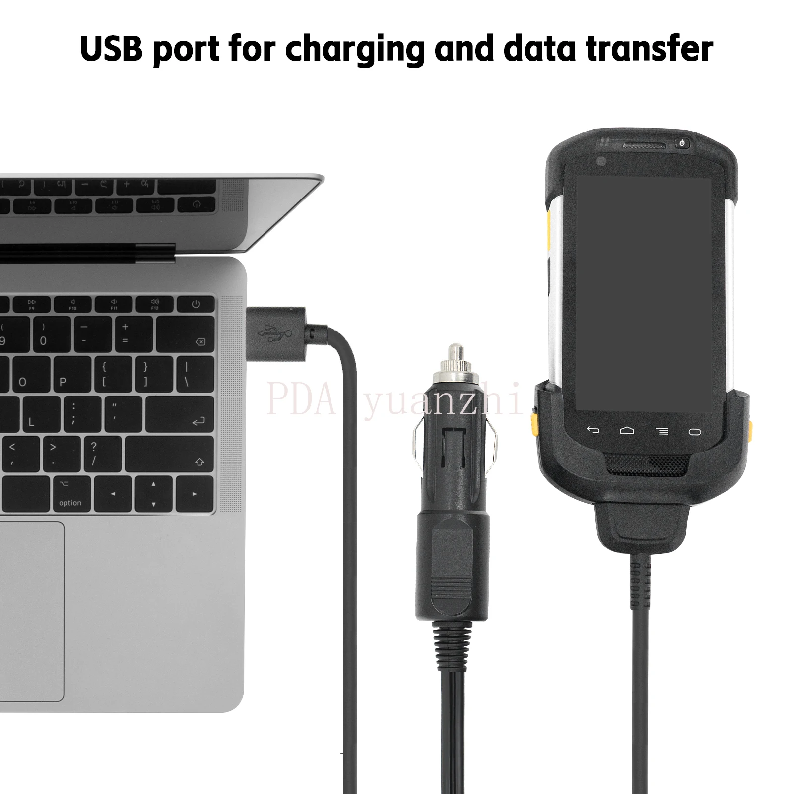 Imagem -04 - Cabo Usb do Carregador do Veículo para Zebra Tc70 Tc72 Tc75 Tc77 Tc70x Tc75xchg-tc7x-cla101