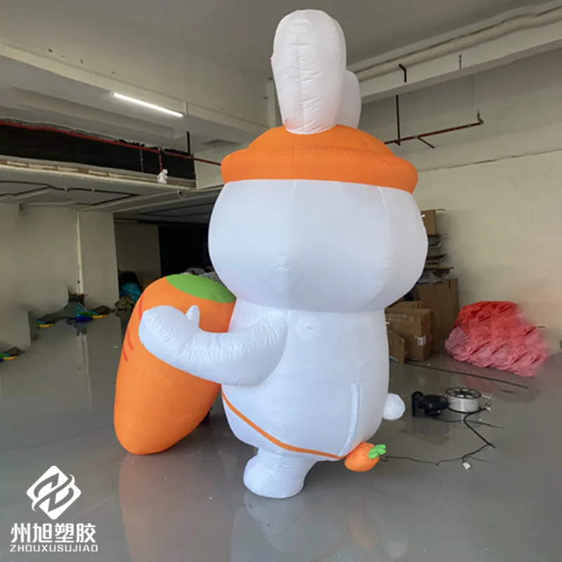 Inflatable radishes, rabbits, with blowers, outdoor square and shopping mall event decoration and promotion