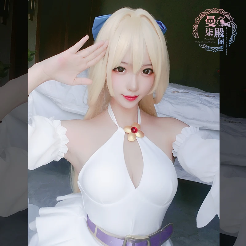 Anime Prudent Brave Ristarte Cosplay Costume White Dress This Brave Man Is Obviously Super Strong But Overly Cautious Gife