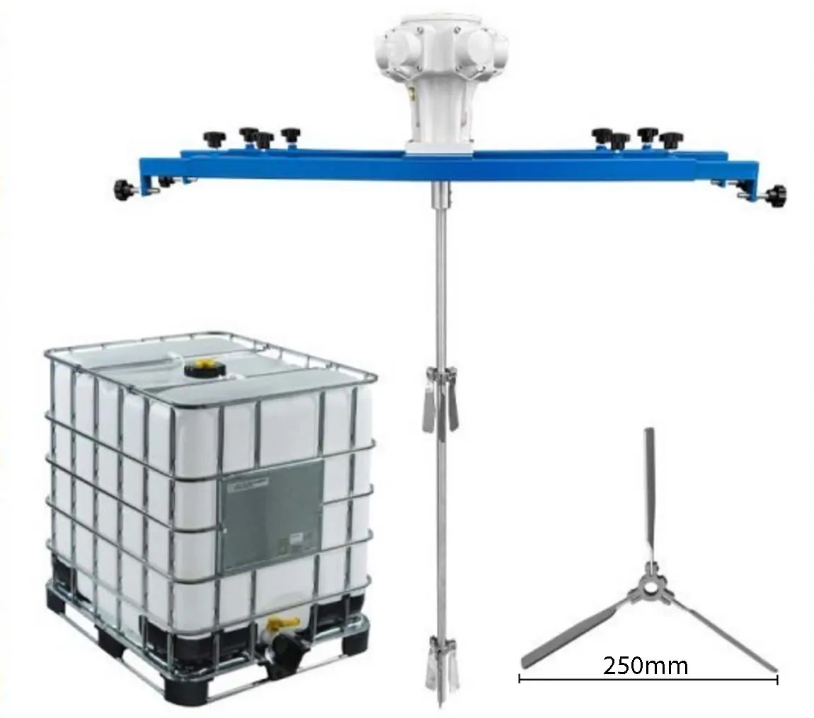 IBC Tote Mixer 1000L air agitator Pneumatic barrel stirrer Mix Tool tank barrel mixing for paint ink coat resin chemical