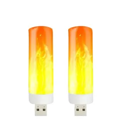 Super Cool Effect Led Usb Flame Lamp Simulation Of Real Flame Effect, Using Usb Interface Energy Saving, Environmental Pro