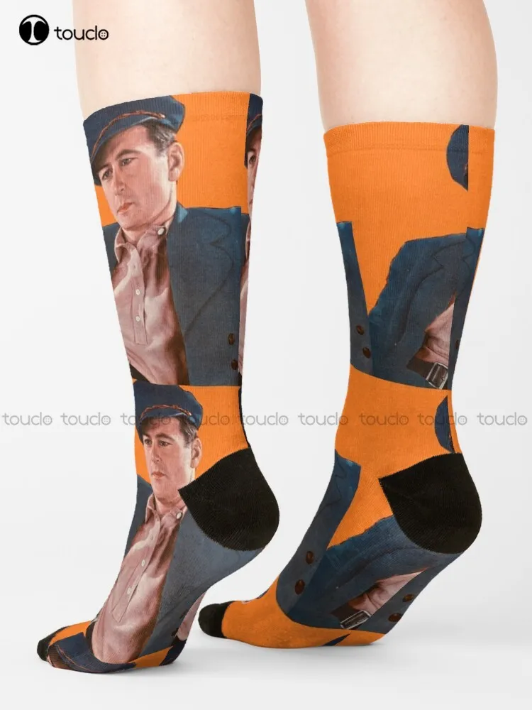 Gary Cooper 1930'S Colored Photo  Socks Women Socks Cartoon Comfortable Best Girls Sports Street Skateboard Socks Custom Gift