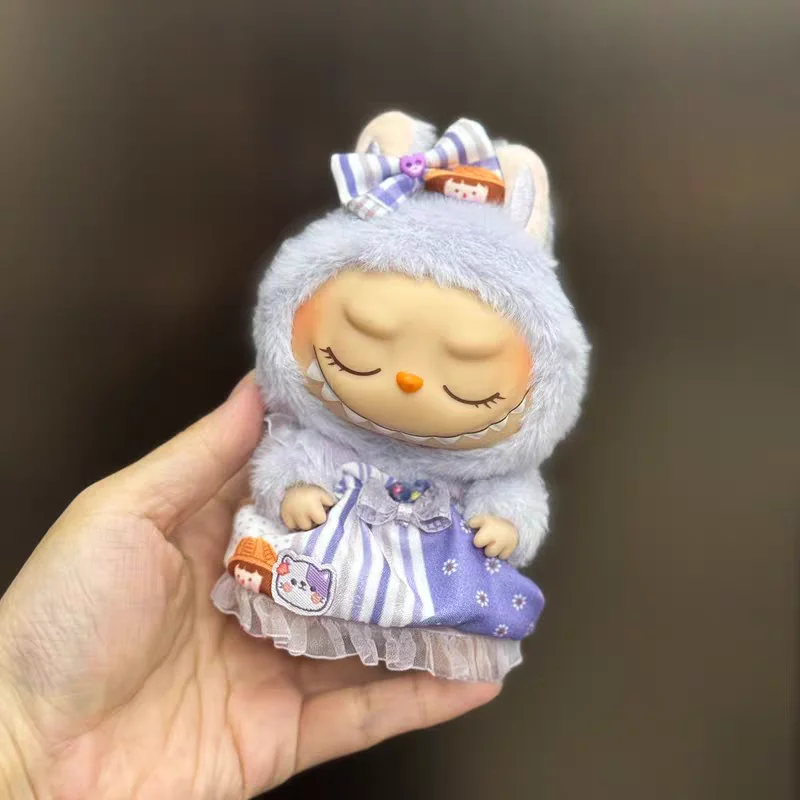 Labubu Clothes Outfit Accessories For 17cm Labubu V2 V1 Plush Idol Doll's Clothing Leisure Trend Labubu Accessories