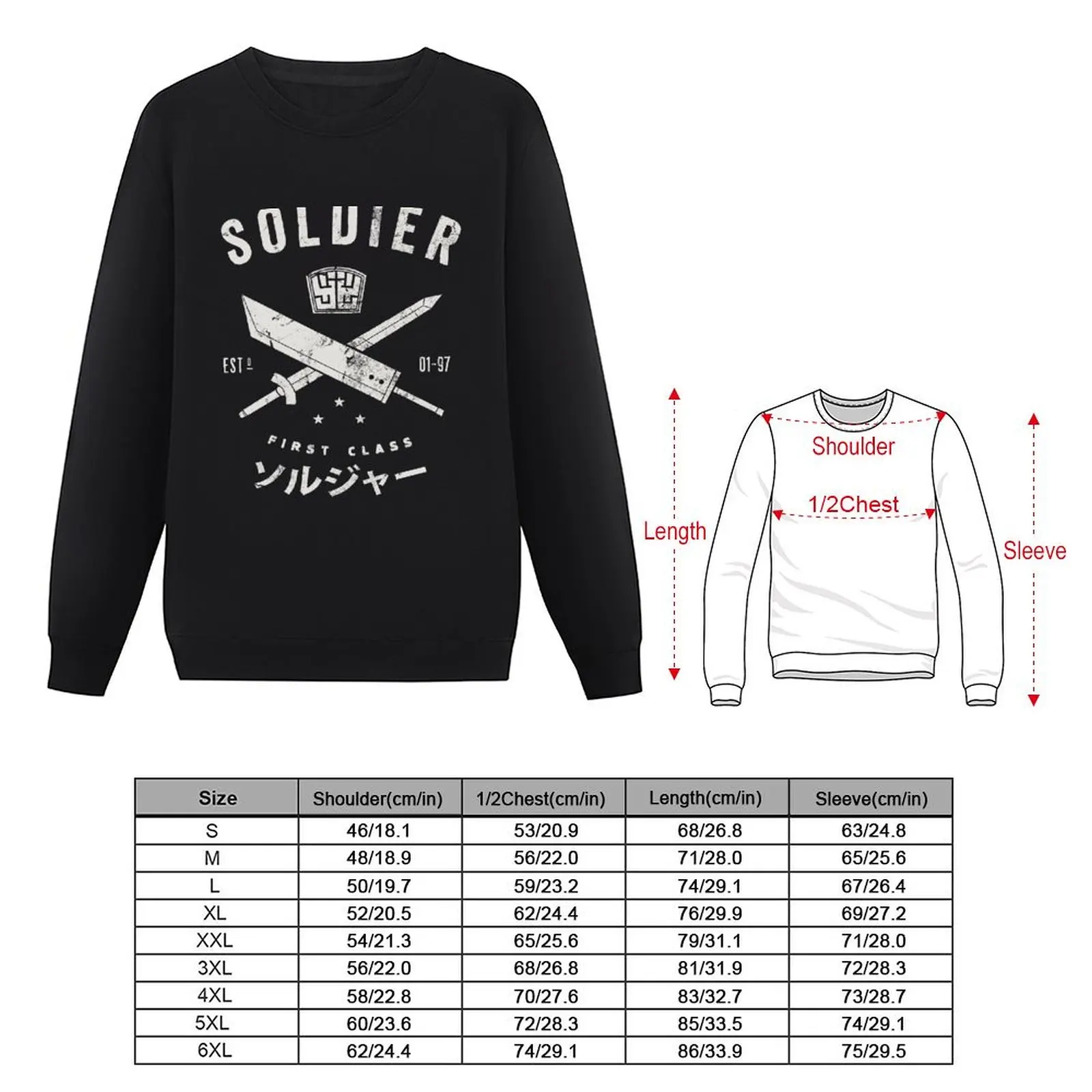 SOLDIER Sweatshirt men's clothing aesthetic sweatshirts